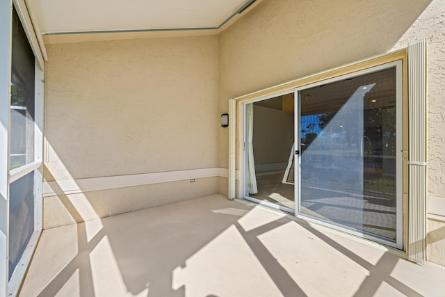 balcony with a patio