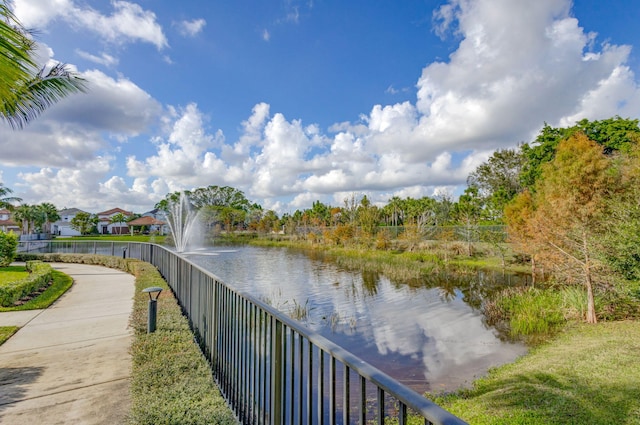 property view of water