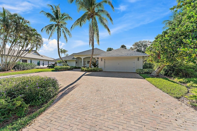 ranch-style house with a garage