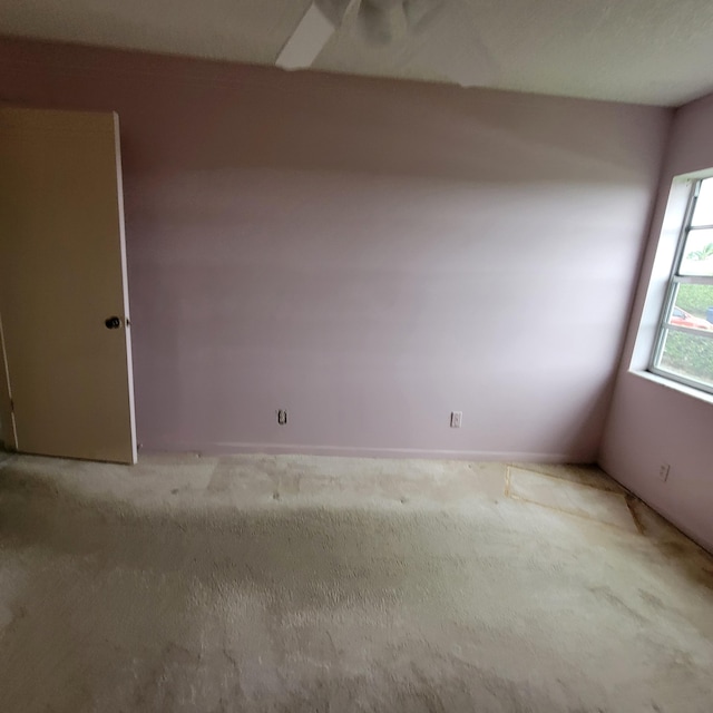 view of carpeted empty room