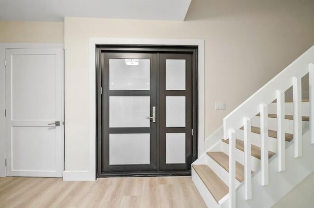 entryway featuring light hardwood / wood-style floors