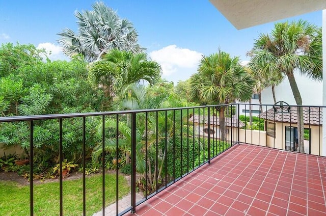 view of balcony