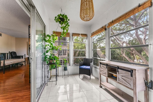 view of sunroom / solarium