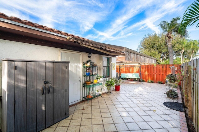 view of patio