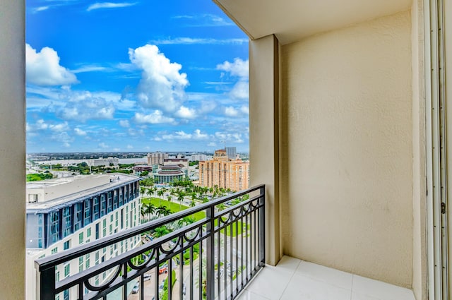 view of balcony