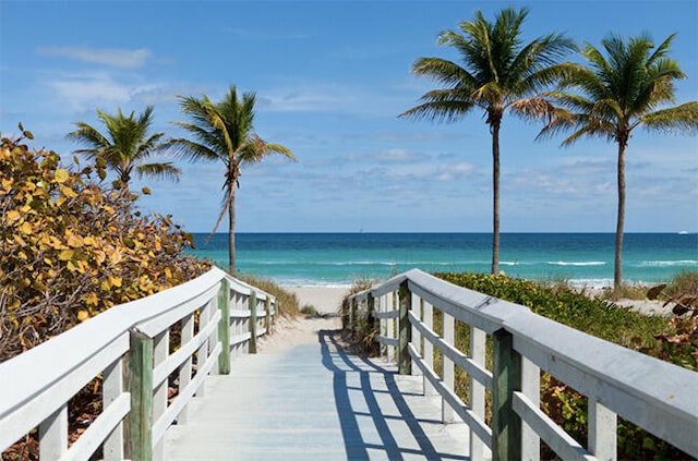 water view with a beach view