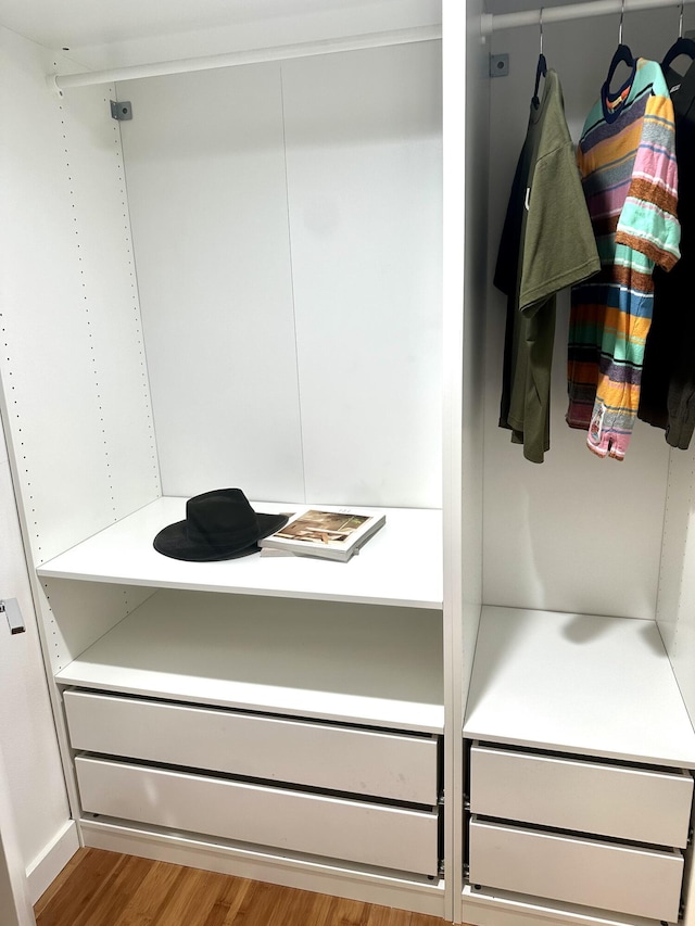 mudroom with light hardwood / wood-style flooring