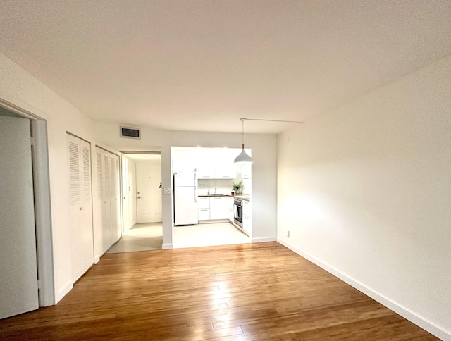 interior space featuring light hardwood / wood-style floors