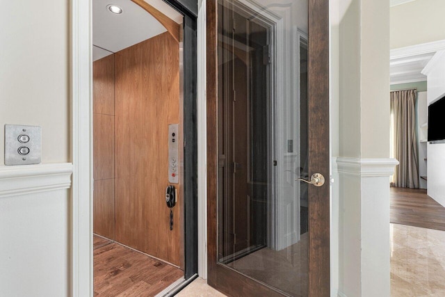 entrance to property with elevator