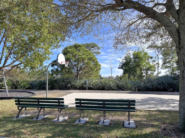 view of community featuring community basketball court