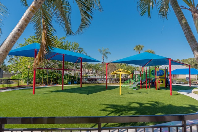 view of play area