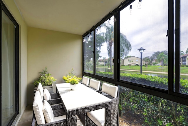 view of sunroom / solarium