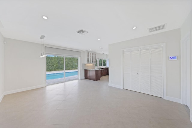 view of unfurnished living room