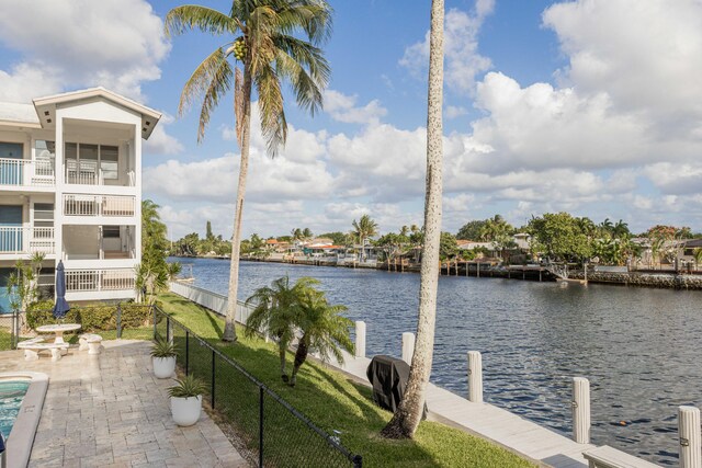 1152 NW 30th Ct Unit 212, Wilton Manors, FL 33311 - dock area with a water view