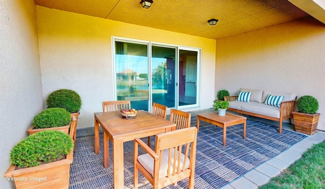 view of patio / terrace with an outdoor hangout area