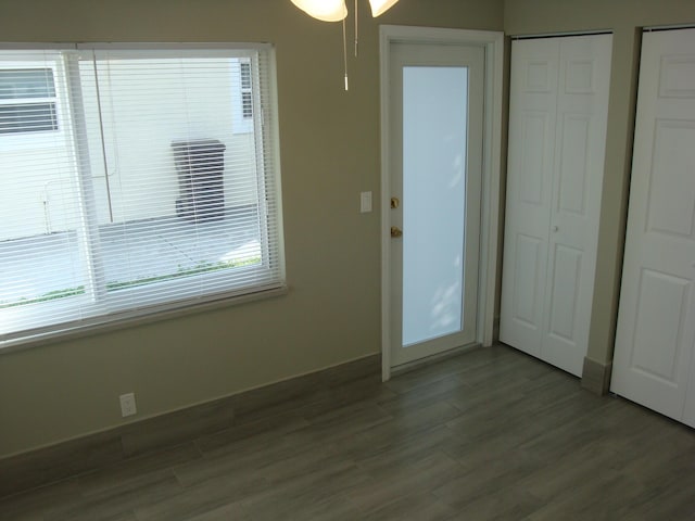 interior space featuring hardwood / wood-style flooring