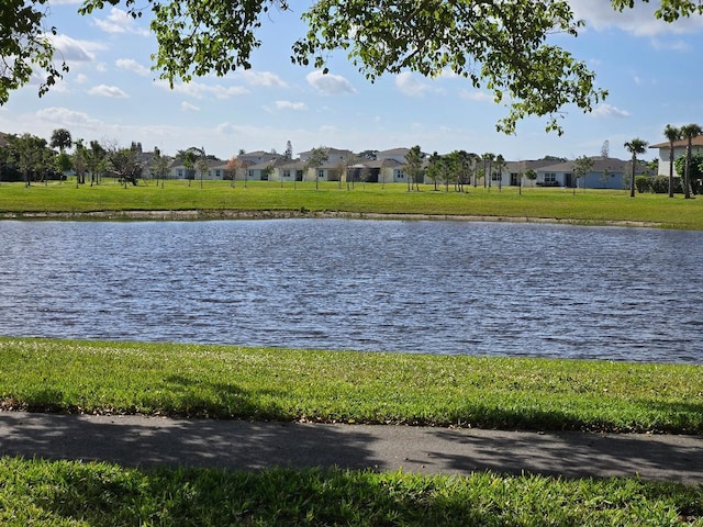 view of water feature