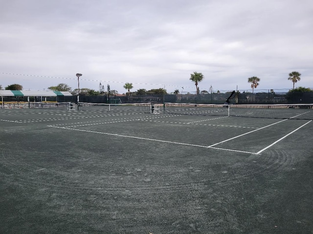 view of tennis court