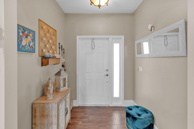 1273 SW 48th Ter, Deerfield Beach, FL 33442 - foyer featuring dark wood-style floors