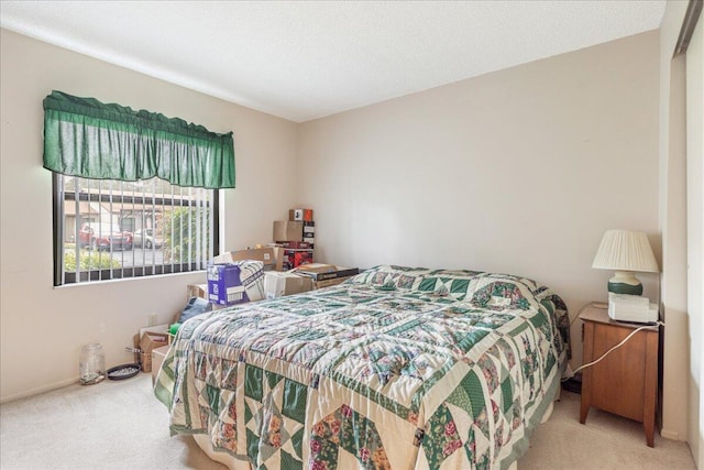 bedroom with carpet floors