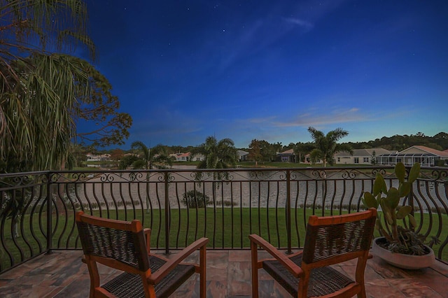 balcony featuring a residential view