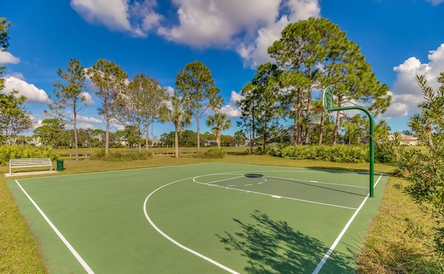 view of sport court featuring community basketball court