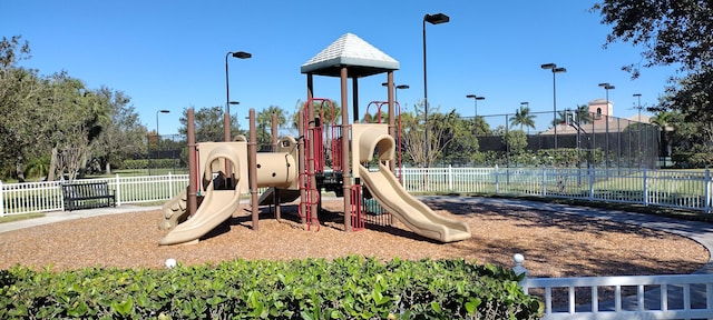 view of play area