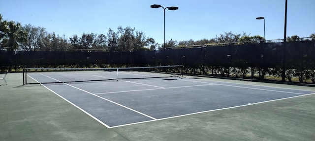 view of tennis court