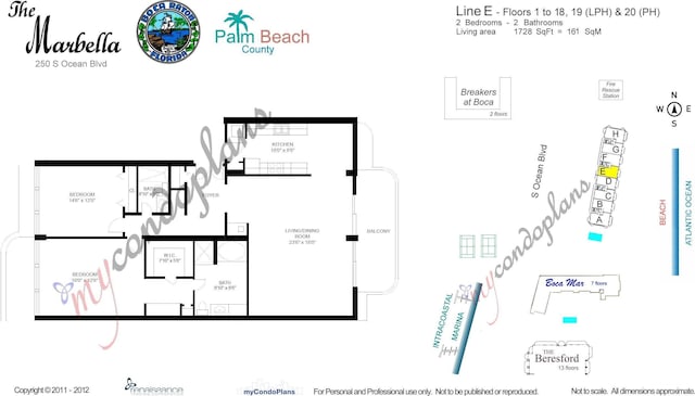 250 S Ocean 4e Blvd Unit 4-E, Boca Raton, FL 33432 - plan