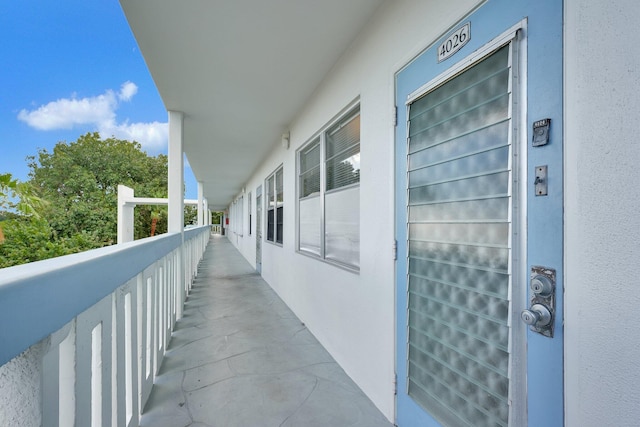 view of balcony