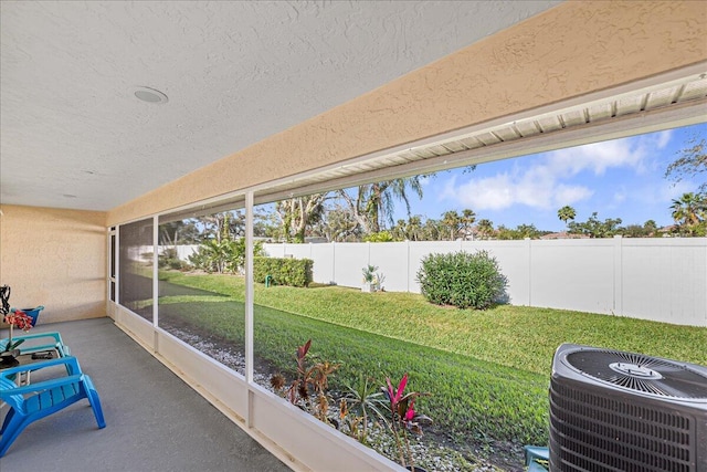 view of sunroom / solarium