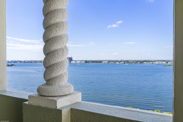 view of water feature