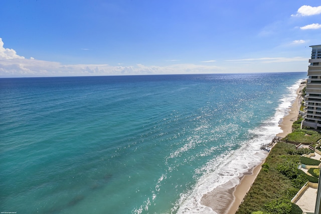 water view featuring a view of the beach