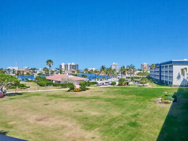 exterior space featuring a water view