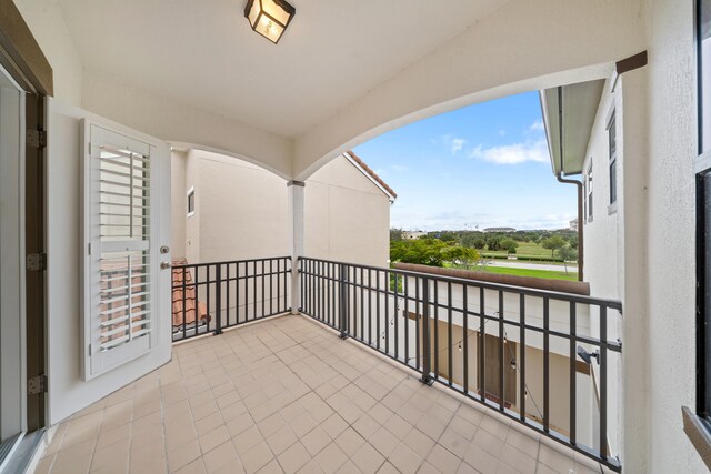 view of balcony