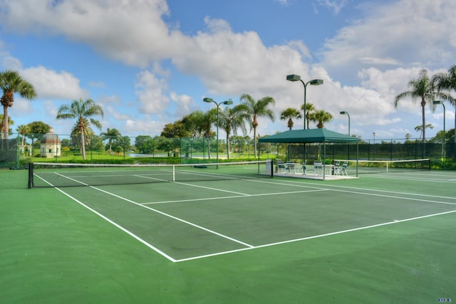 view of tennis court