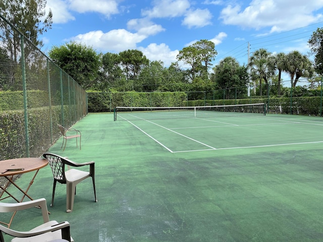 view of tennis court