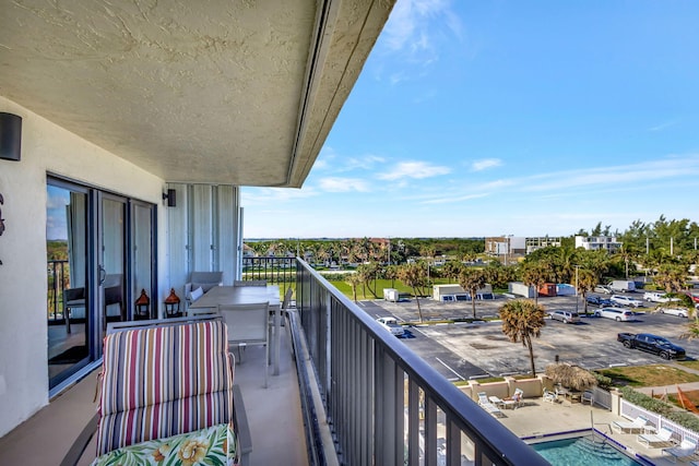 view of balcony