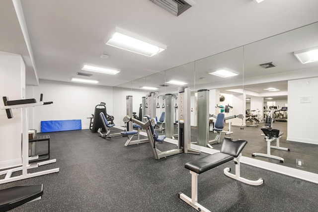 view of exercise room