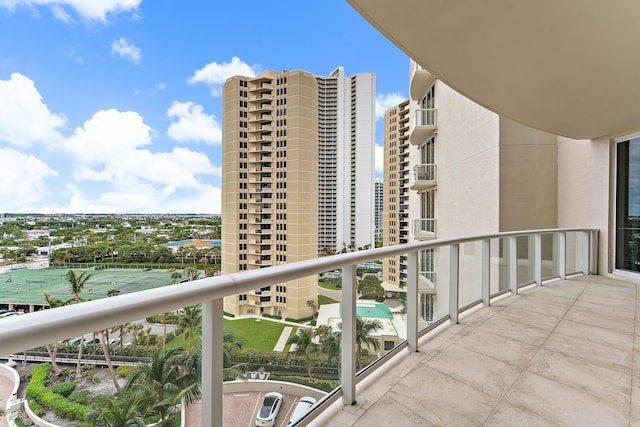 view of balcony