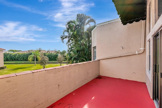 view of balcony