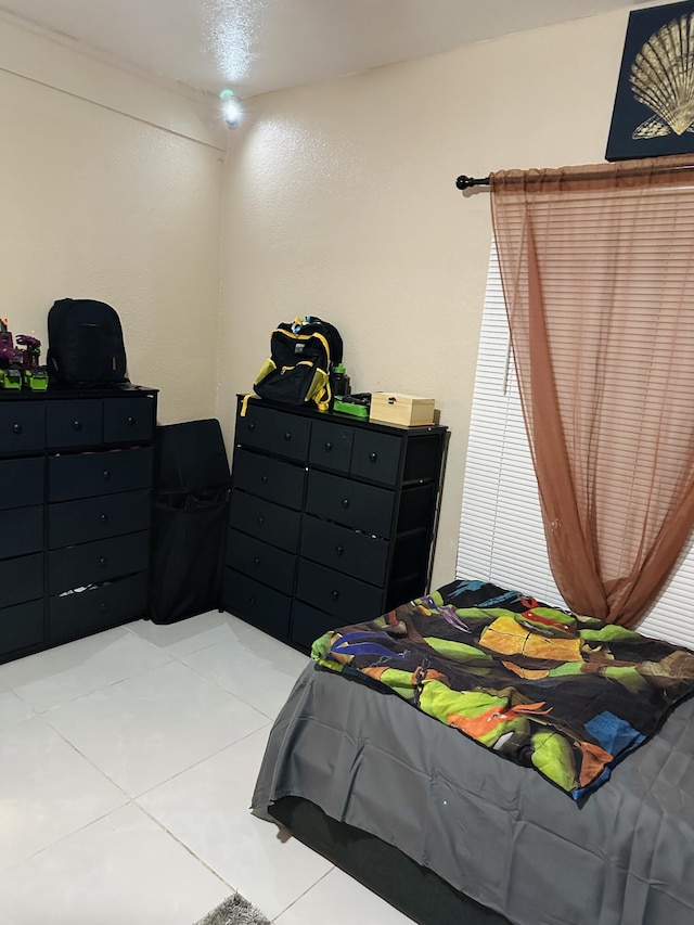 view of tiled bedroom