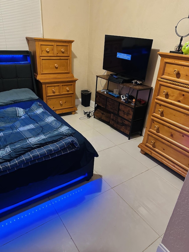 view of tiled bedroom