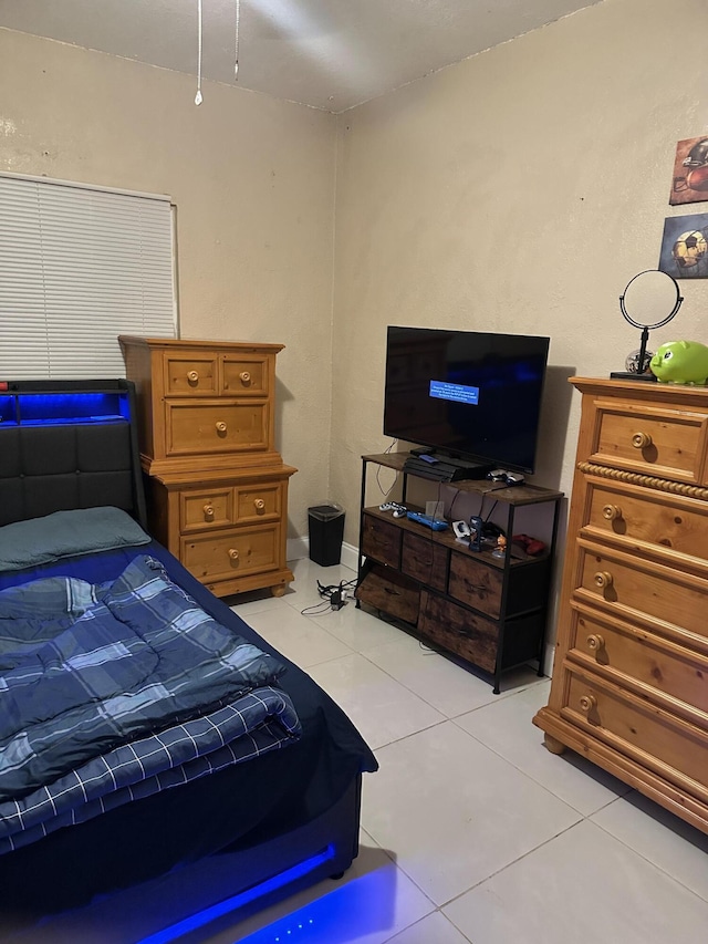 view of tiled bedroom