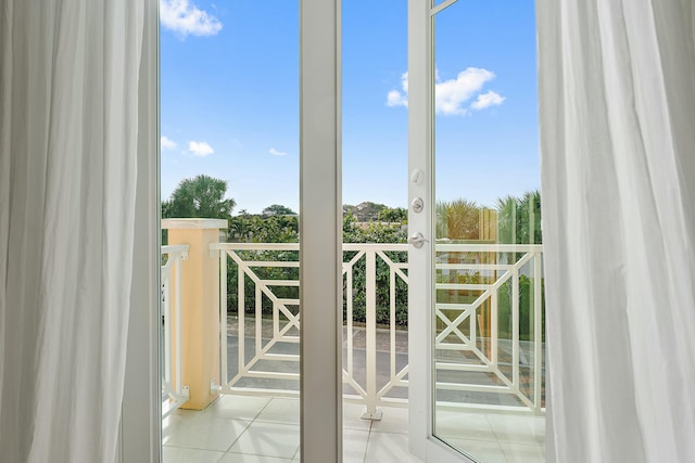 view of balcony