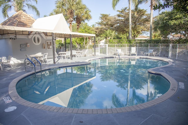 view of pool with a patio area