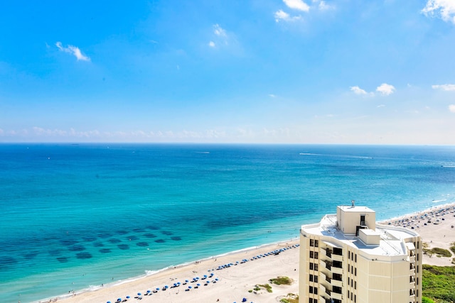 water view with a beach view