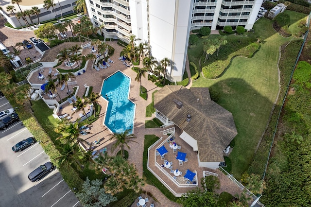 birds eye view of property