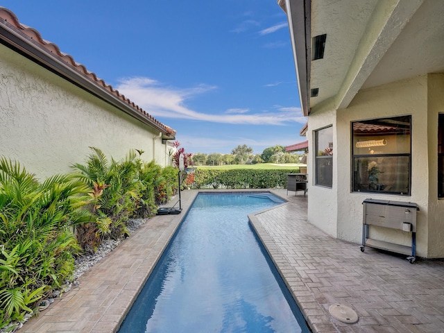 view of pool with a patio