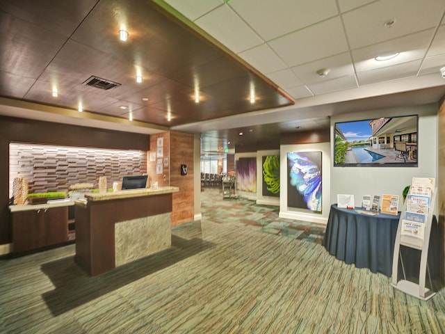 view of reception area